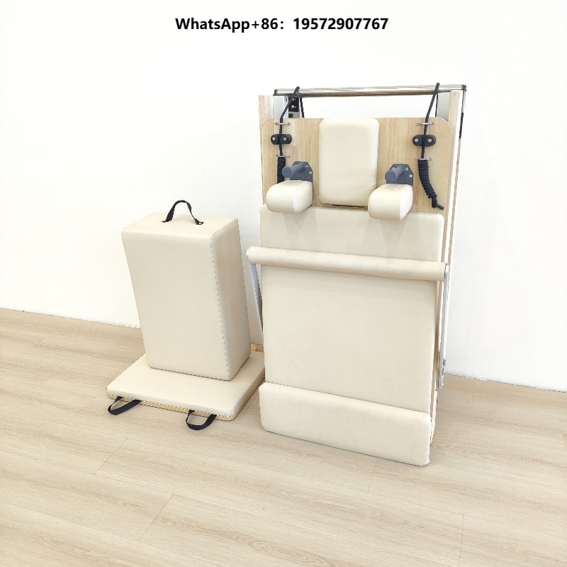 Yoga Fitness Pilates Reformer - Oak Wood Yoga Training Home Wooden