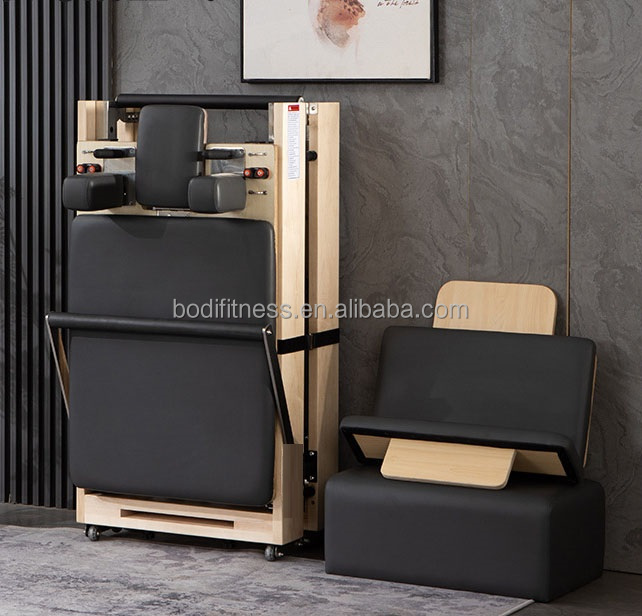 Yoga Fitness Pilates Reformer - Professional Home Gym Fitness Foldable Pilates