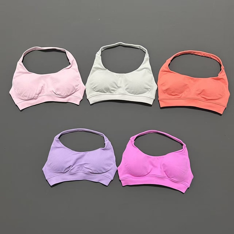 No Logo Sports Bra Women Seaml - Yoga Fitness Logo ulasan dan harga