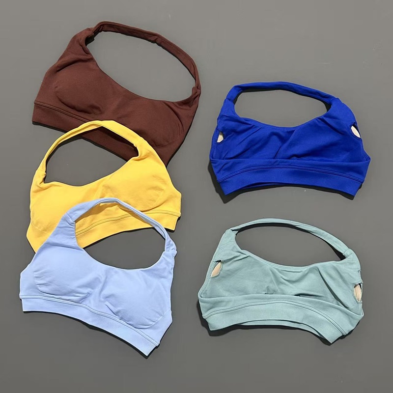 No Logo Sports Bra Women Seaml - Yoga Fitness Logo ulasan dan harga