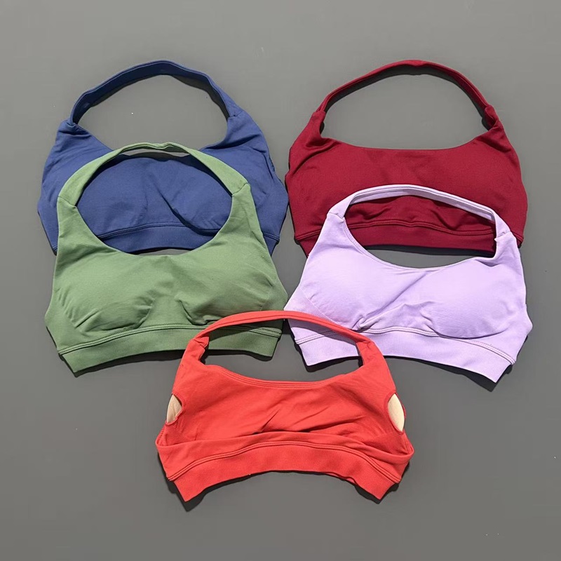No Logo Sports Bra Women Seaml - Yoga Fitness Logo ulasan dan harga