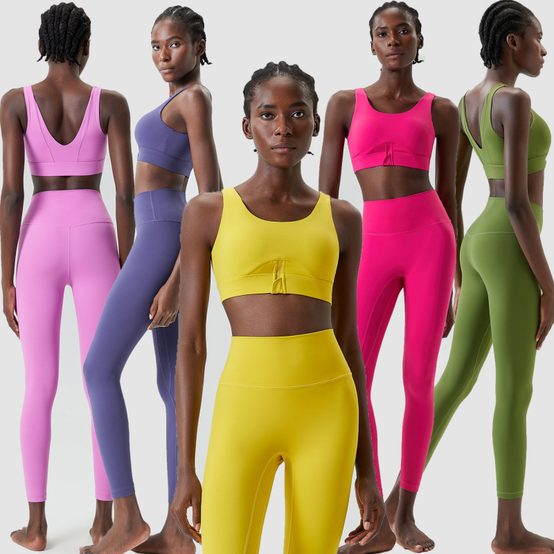 Two Pieces Set Zipper Yoga Spo - Yoga Fitness Set ulasan dan harga