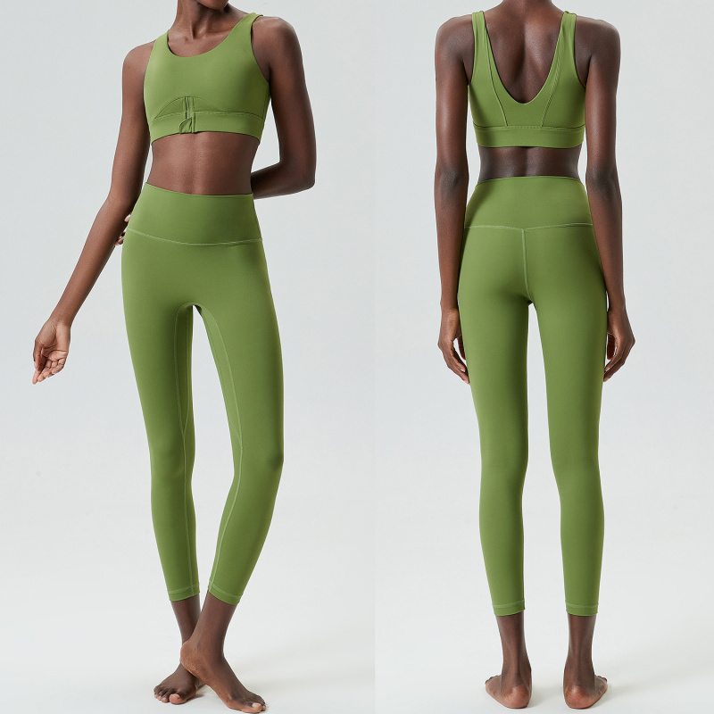 Two Pieces Set Zipper Yoga Spo - Yoga Fitness Set ulasan dan harga