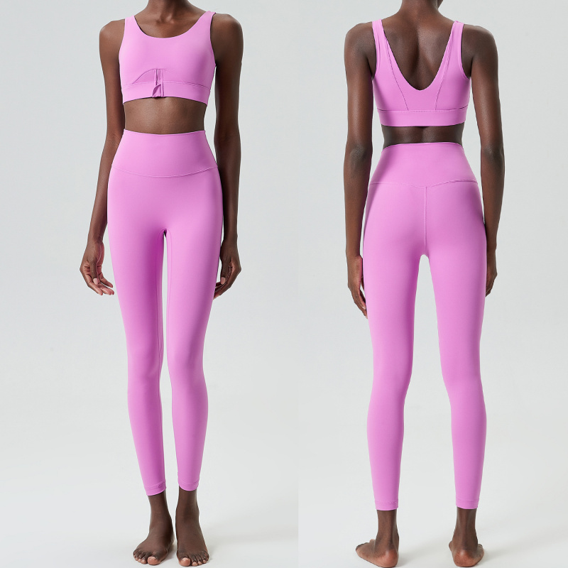 Two Pieces Set Zipper Yoga Spo - Yoga Fitness Set ulasan dan harga