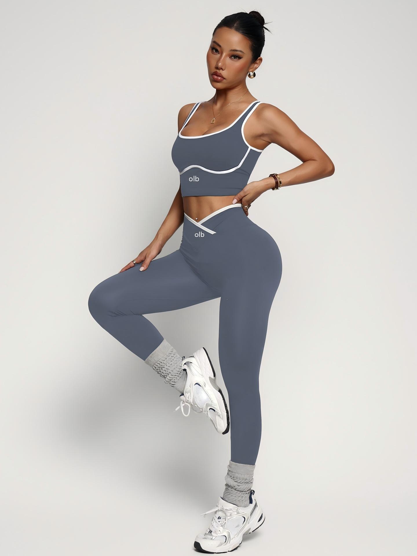 2-piece new sports bra vest pa - Yoga Fitness Set ulasan dan harga