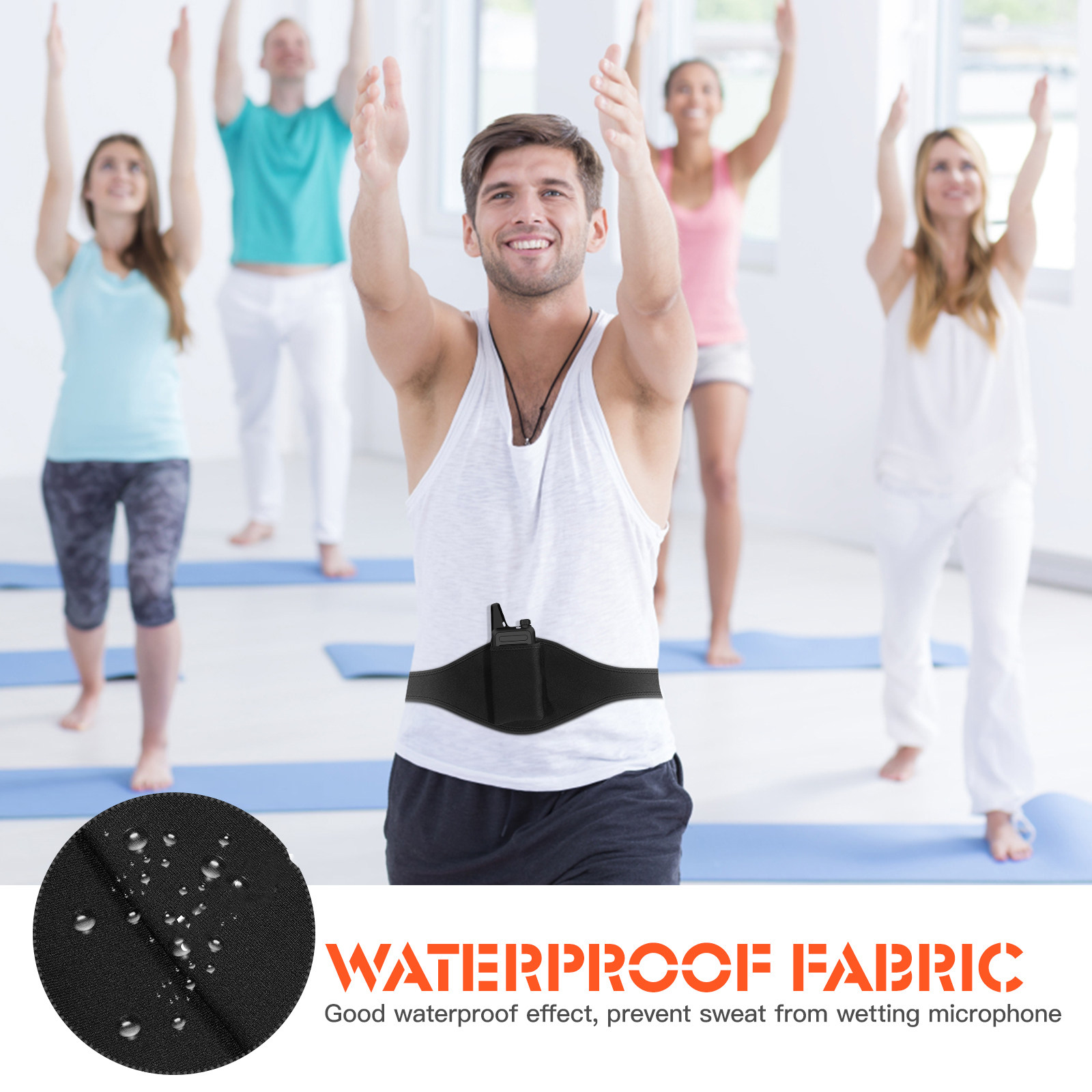 Mic Belt Adjustable Microphone - Yoga Fitness Teacher ulasan dan harga