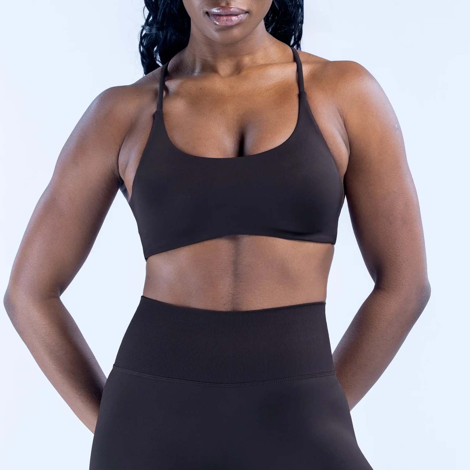 LOGO Seamless Sports Bra Cross - Yoga Fitness Logo ulasan dan harga