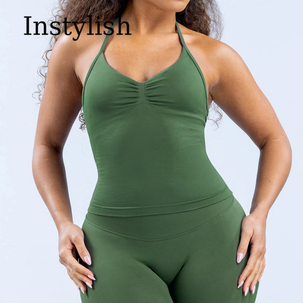 Women Seamless Yoga 2 Piece Se - Yoga Fitness Set ulasan dan harga