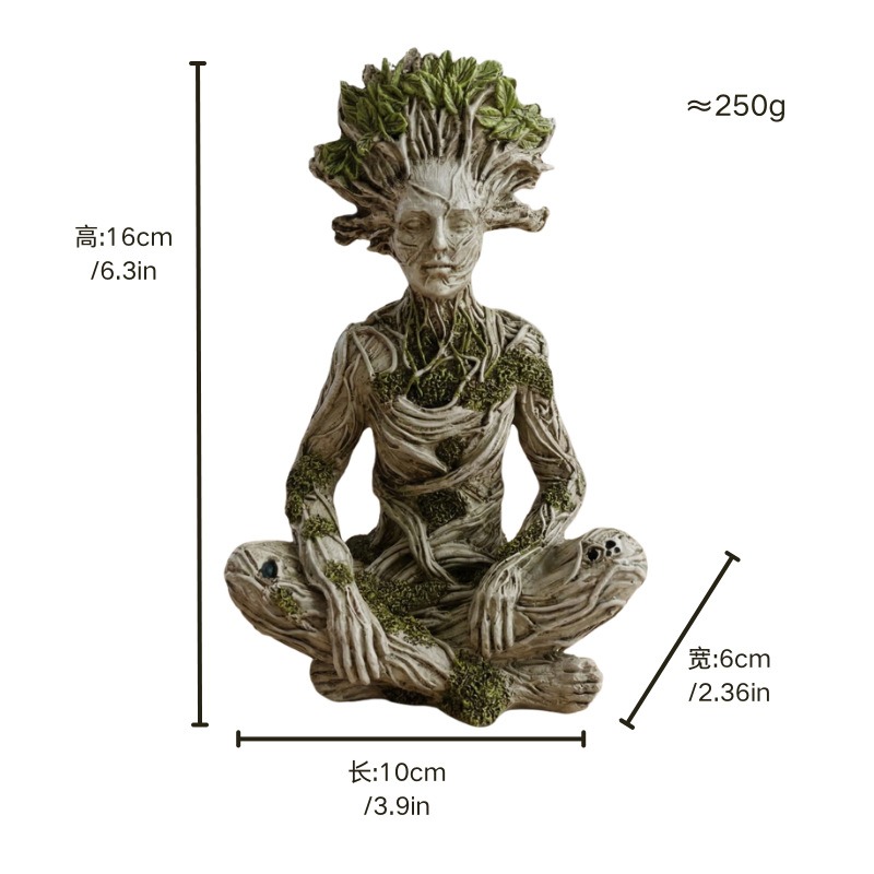 Home Decor Tree Spirit Zen Sit - Yoga Fitness Model ulasan dan harga