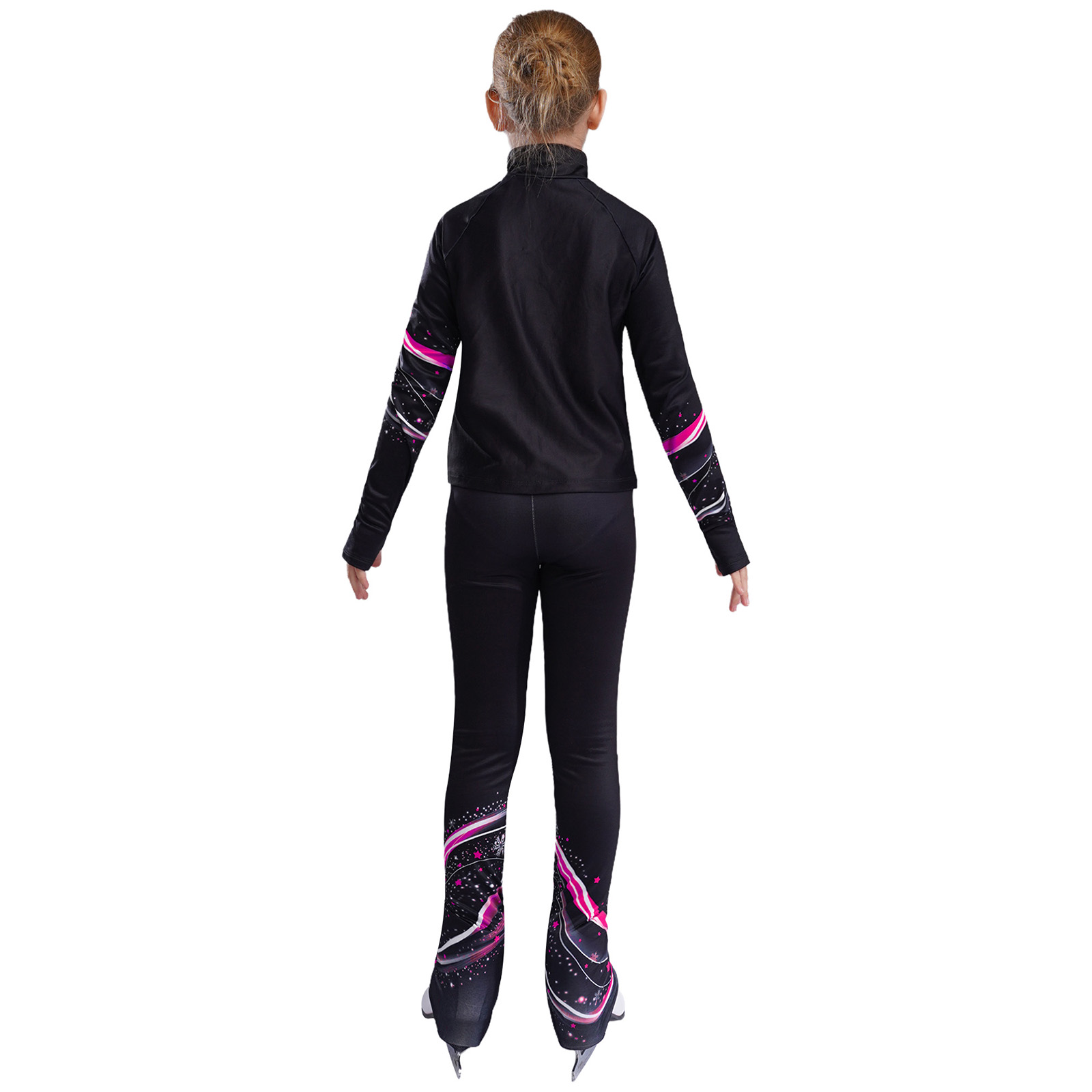 Kids Girls Fleece Figure Skati - Yoga Fitness Model ulasan dan harga