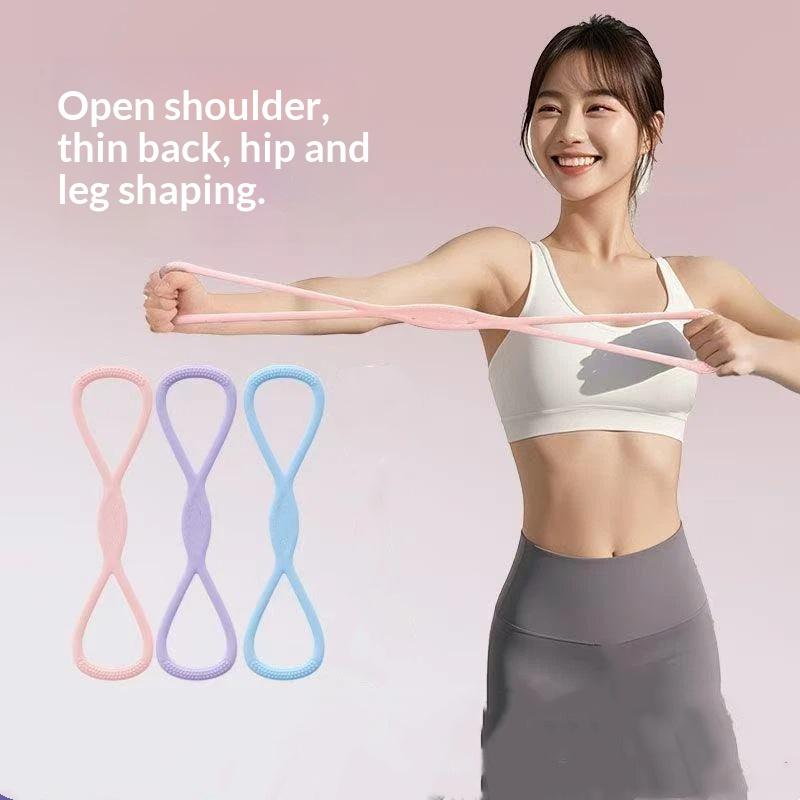 New Silicone Figure 8 Resistan - Yoga Fitness Model ulasan dan harga