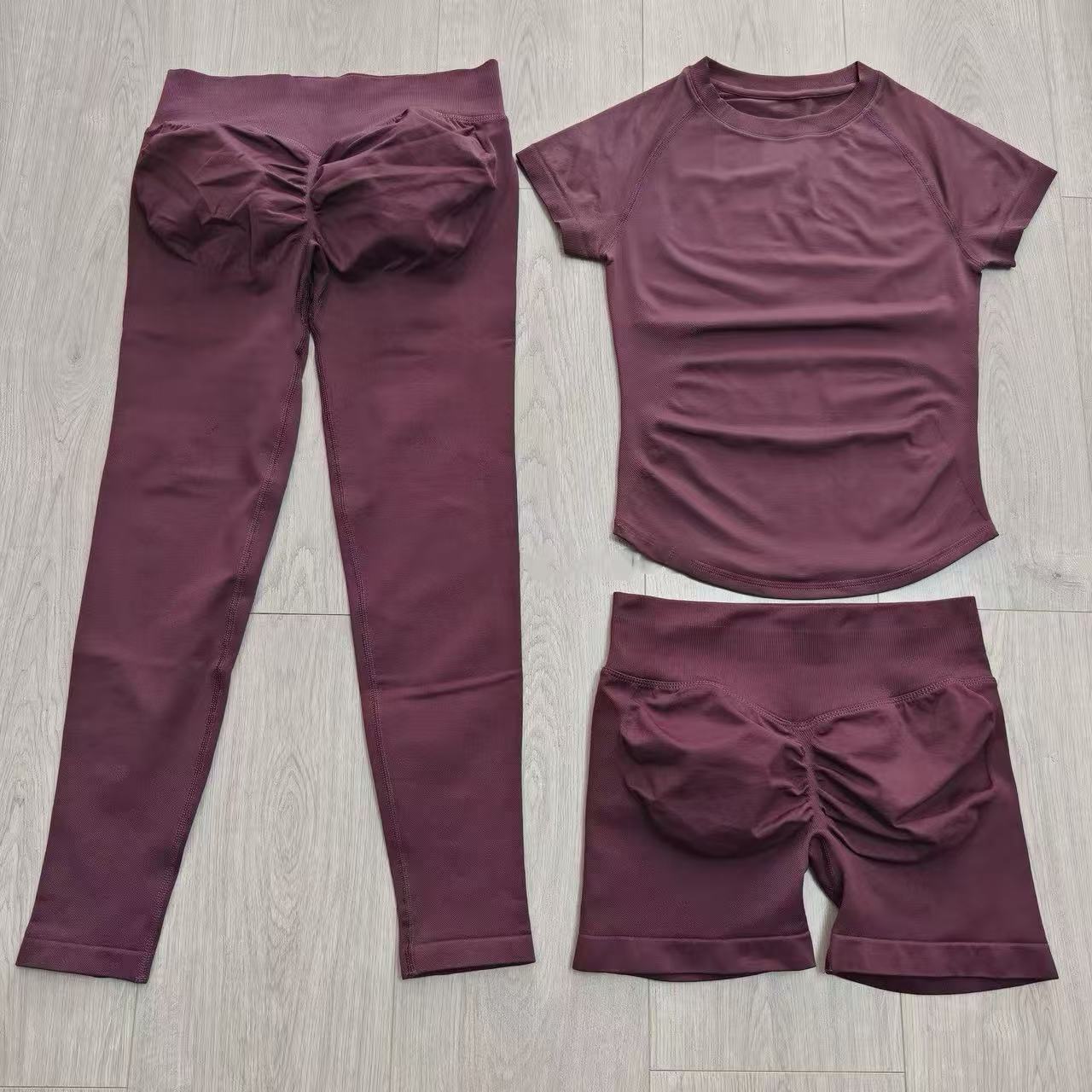 2 Pieces Sports Sets Short Sle - Yoga Fitness Set ulasan dan harga